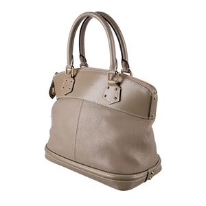 Vintage Louis Vuitton Beige Suhali Lockit PM Verone Gold Hardware